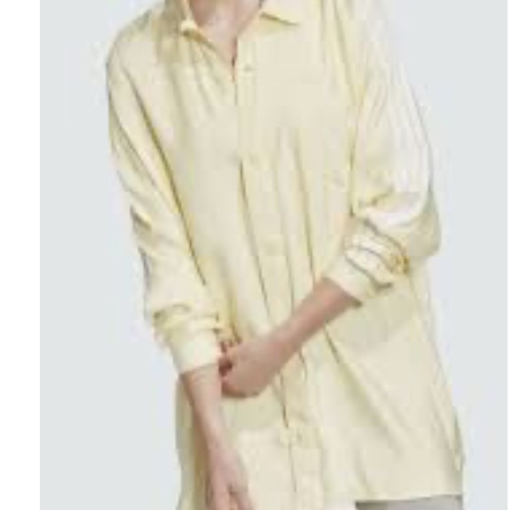 Adidas Originals Yellow Button-Up Shirt